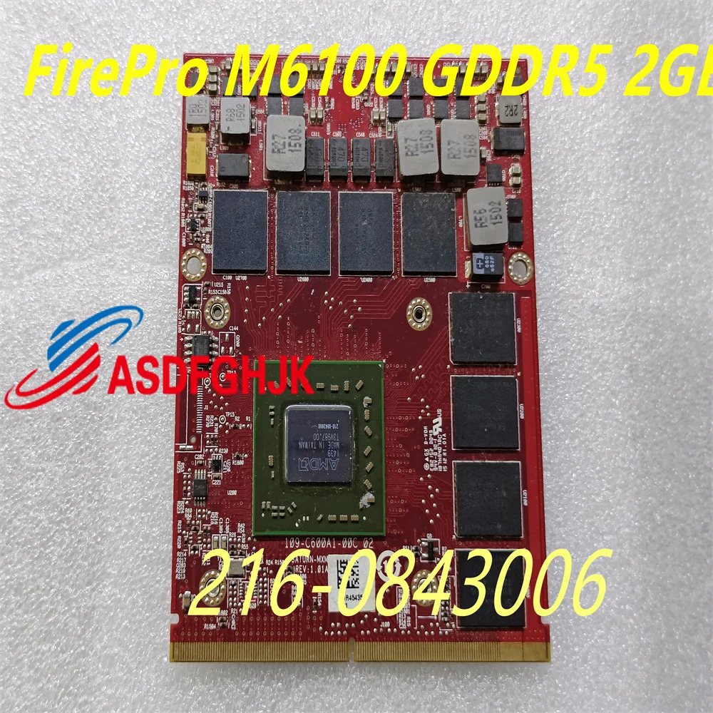 For Dell Precision M6600 M6700 M6800 iMac 2010 Year FirePro M6100 GDDR5 2GB 216-0843006 Video Graphics Card With X-Bracket