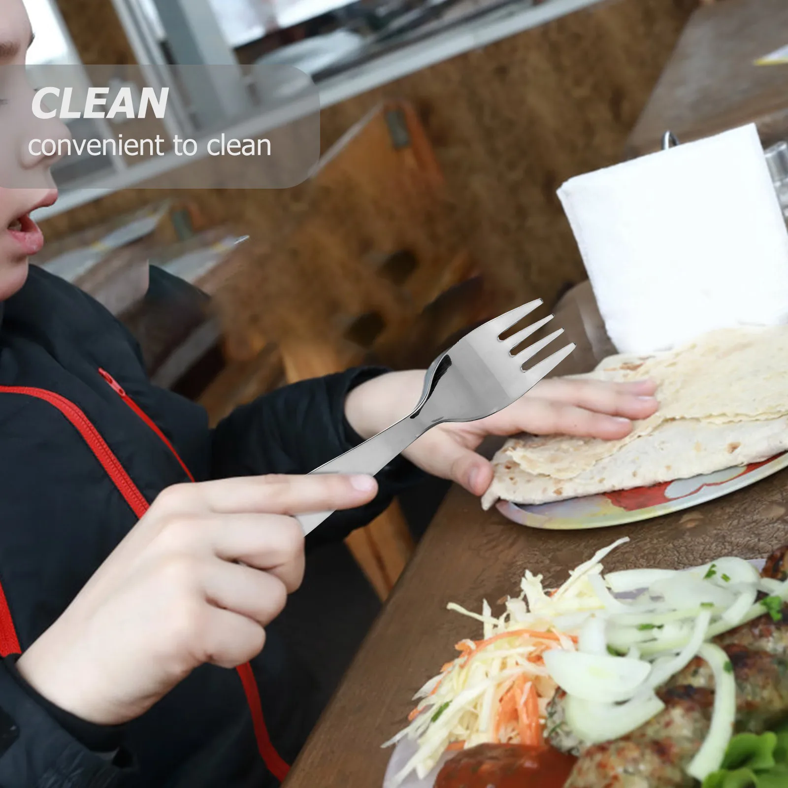 

1Set Stainless Steel Kids Flatware Set Exquisite Cutlery Durable Reusable Perfect for Western Food Meals and Events