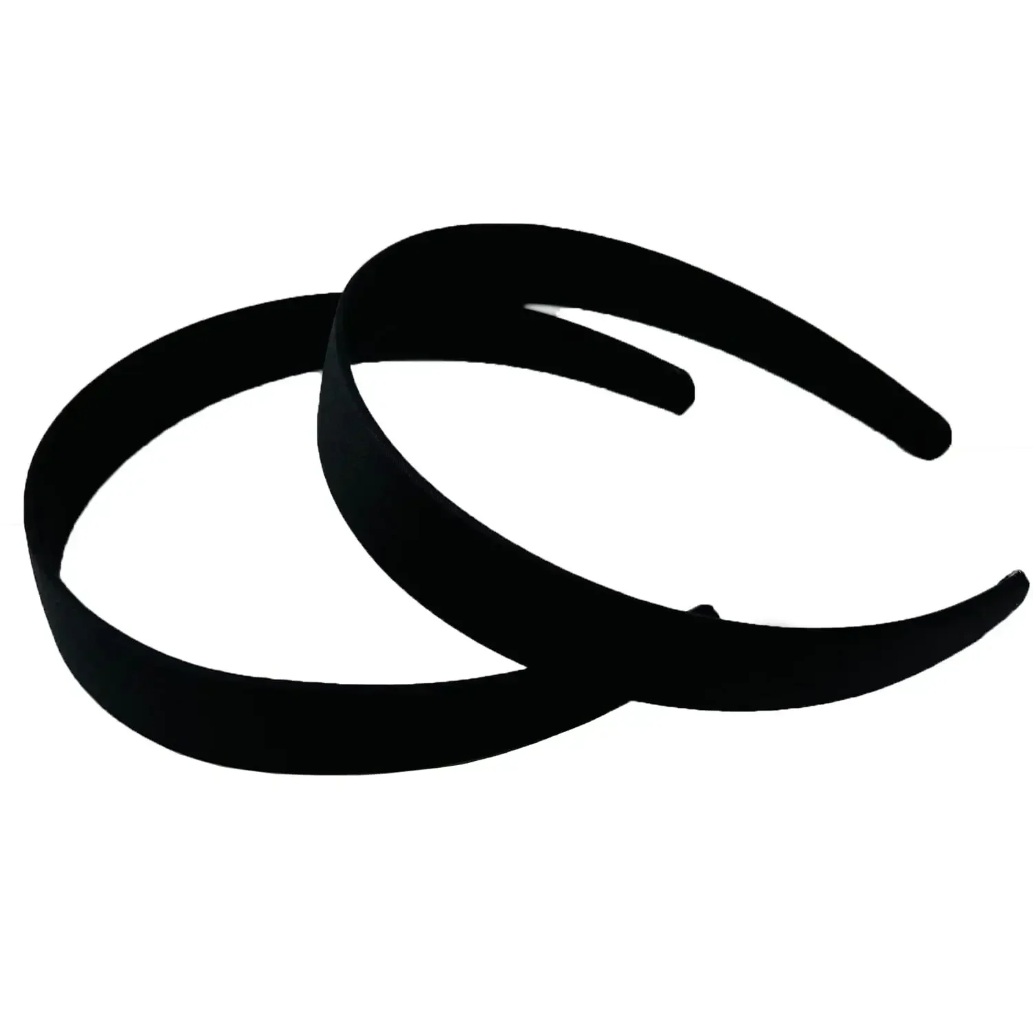 9 قطع من عصابات الرأس الساتان بعرض 1 بوصة، أربطة شعر صلبة ملونة للنساء والفتيات