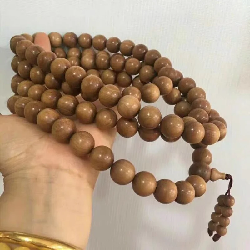 Indian Old 108 Men's Hand Toy Black Meat Sandalwood Bracelet for Women