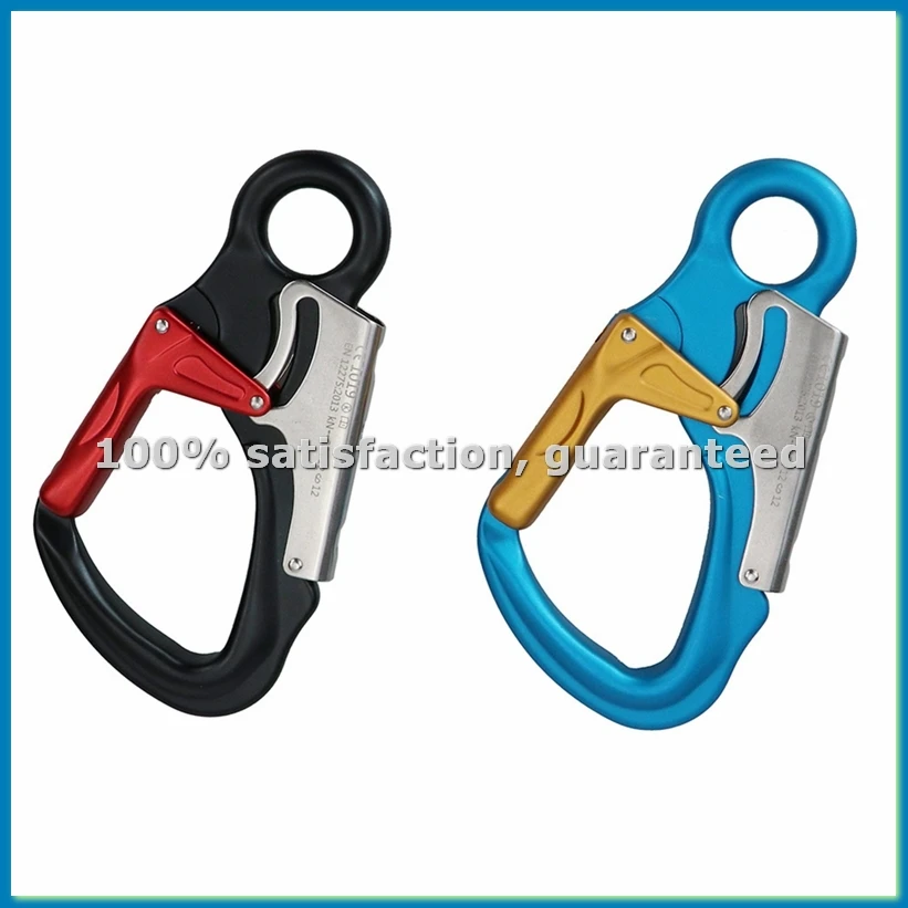 

Карабин из авиационного алюминия 35KN с основным замком, для скалолазания, крюк-фиксатор, снаряжение для альпинизма, черный-ANKL