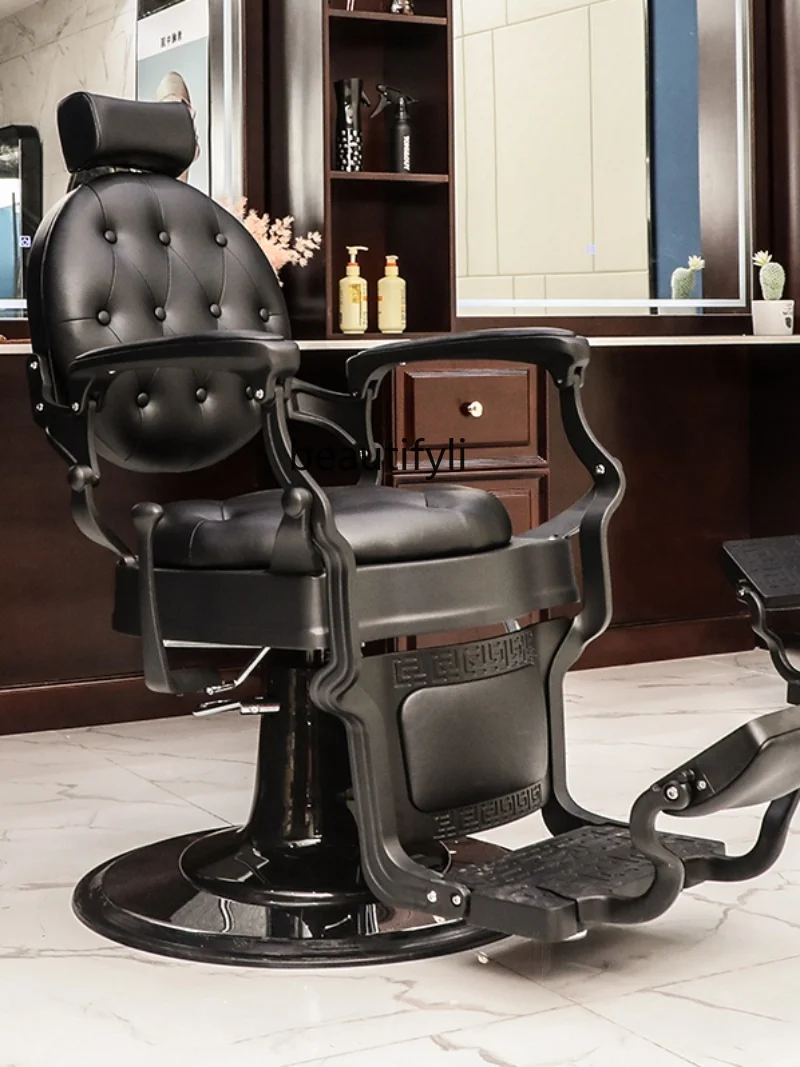 High-End Schoonheidssalon Kapsalon Heren Olie Hoofdstoelen Kapperszaak Scheerstoel