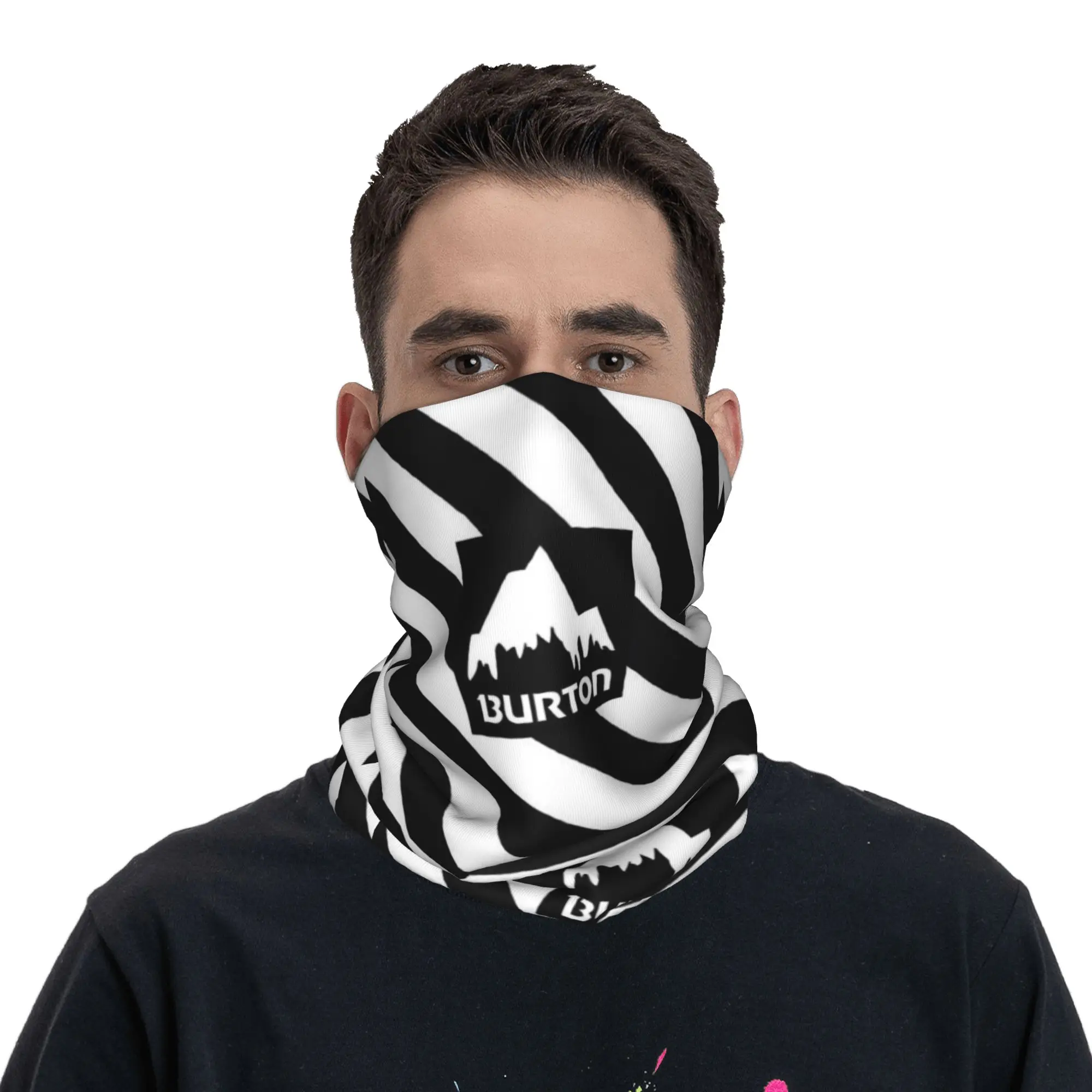 

Custom B-Burtones Bandana Neck Gaiter for Hiking Camping Women Men Wrap Scarf Headband Warmer
