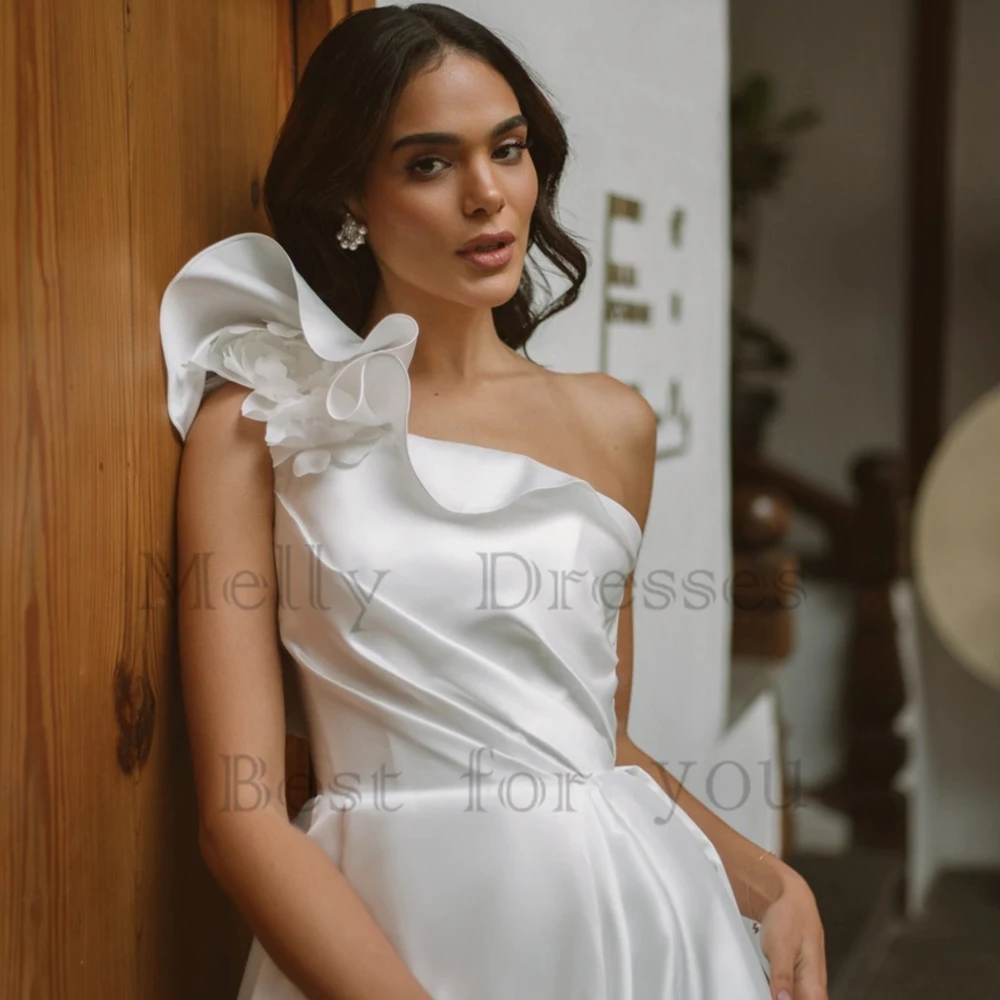 Requintado fenda lateral vestidos de casamento com organza sem mangas vestidos de noiva para as mulheres 2025 verão novo tribunal trem vestido de novia