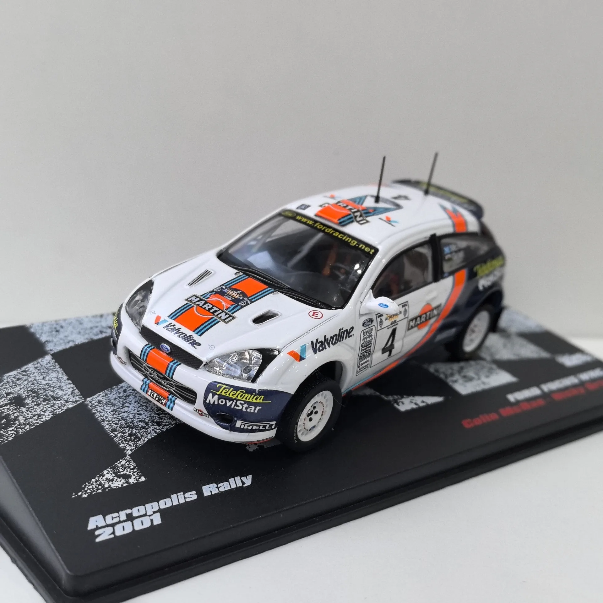 

Литой под давлением DEA масштаб 1/43 FORD FOCUS WRC 2001, модель гоночного автомобиля Ford, модель автомобиля из сплава, Коллекционная игрушка, подарок, сувенир, украшение для дисплея