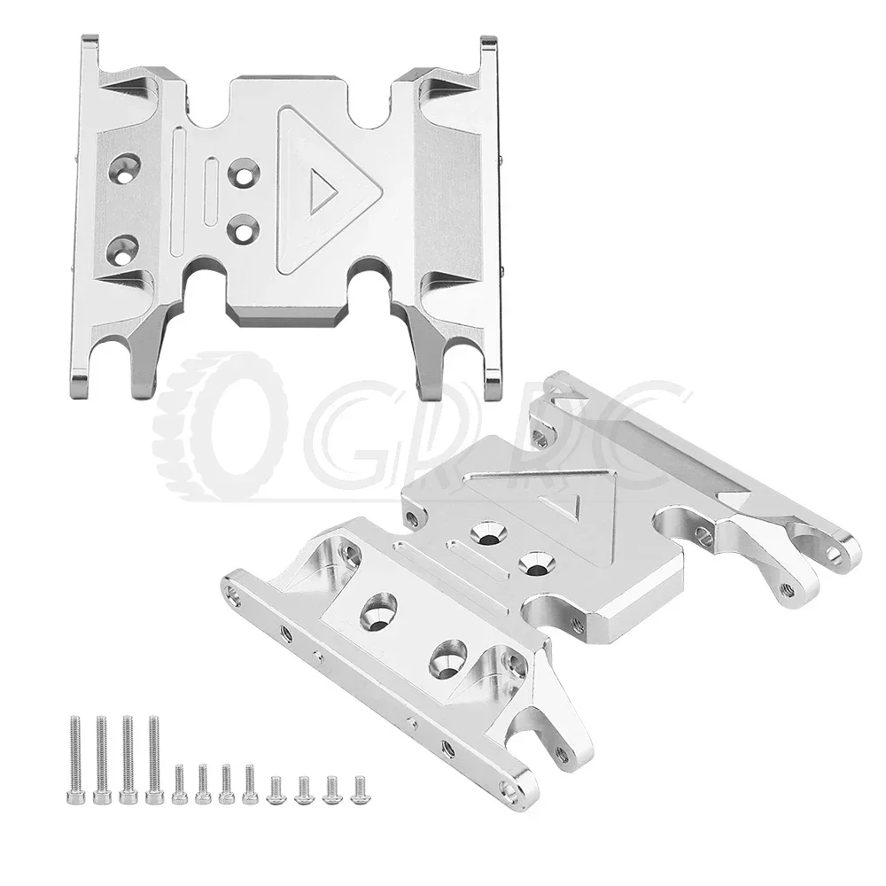 1pc Metal Aluminum Alloy Transmission Holder Skid Plate for 1/10 RC Crawler Axial SCX10 II 90046 AXI90075 Upgrade Parts