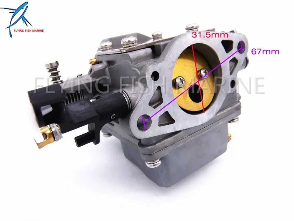

63V-14301-00 63V-14301-10 Outboard Motors Carburetor Assy for Yamaha 2-stroke 9.9hp 15hp 9.9F 15F