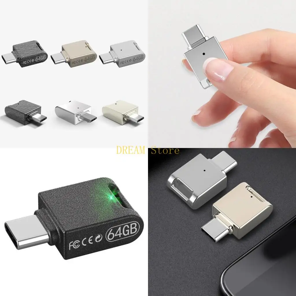 Super Mini U Disk Usb3.0 Flash Drive 120MB/s Pen Drive 32GB 64 Thumb Memory Data Metal Pendrive Type C for Phone best sale