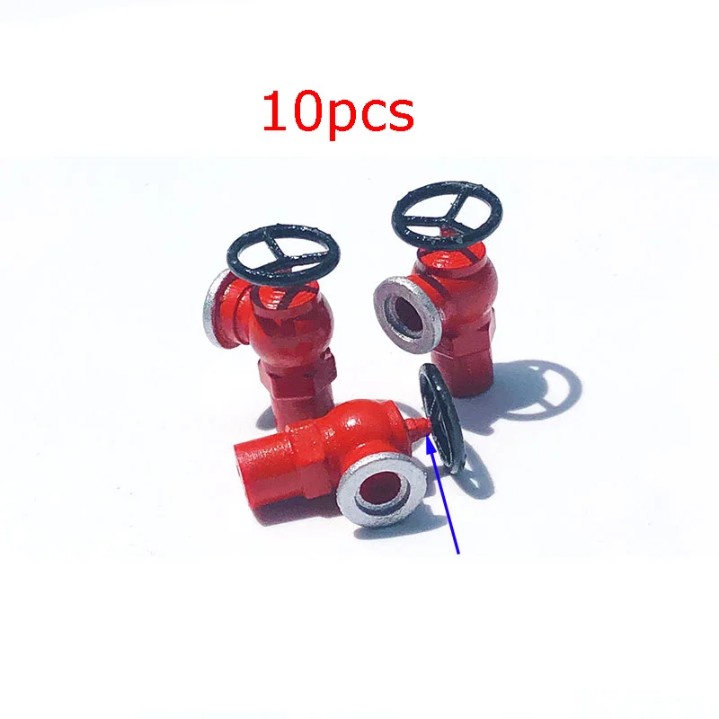 10pcs Resin Fire Hydrant Model White Unpainted/ Painted Accessories for RC Simulation Ship Boat DIY Models Scene