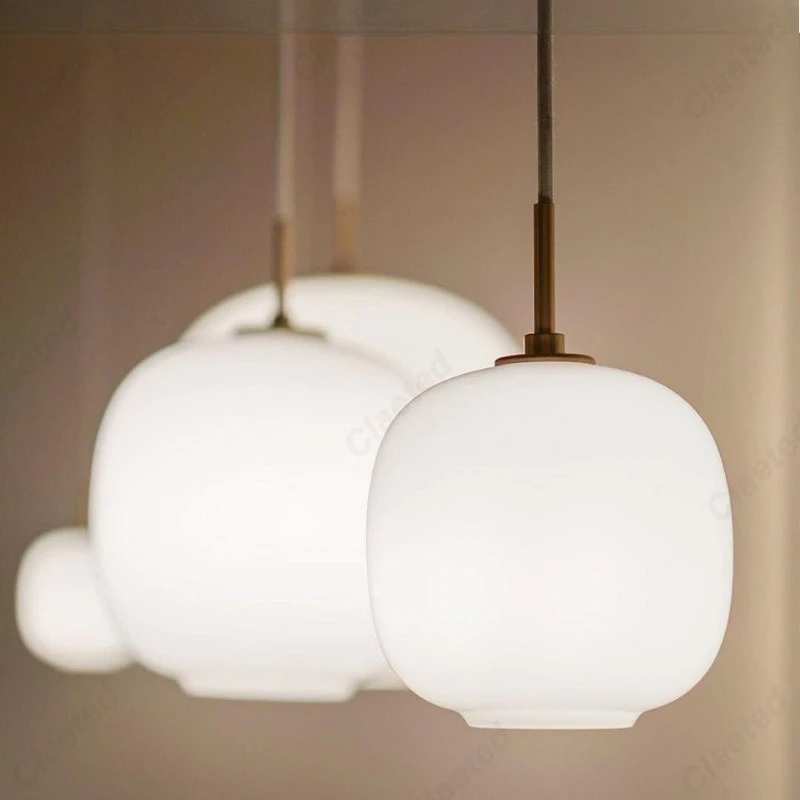 

Modern Creative Simple LED European Glass Ball Chandelier Living Room Dining Room Bar Bedroom Bedside Decorative Lighting