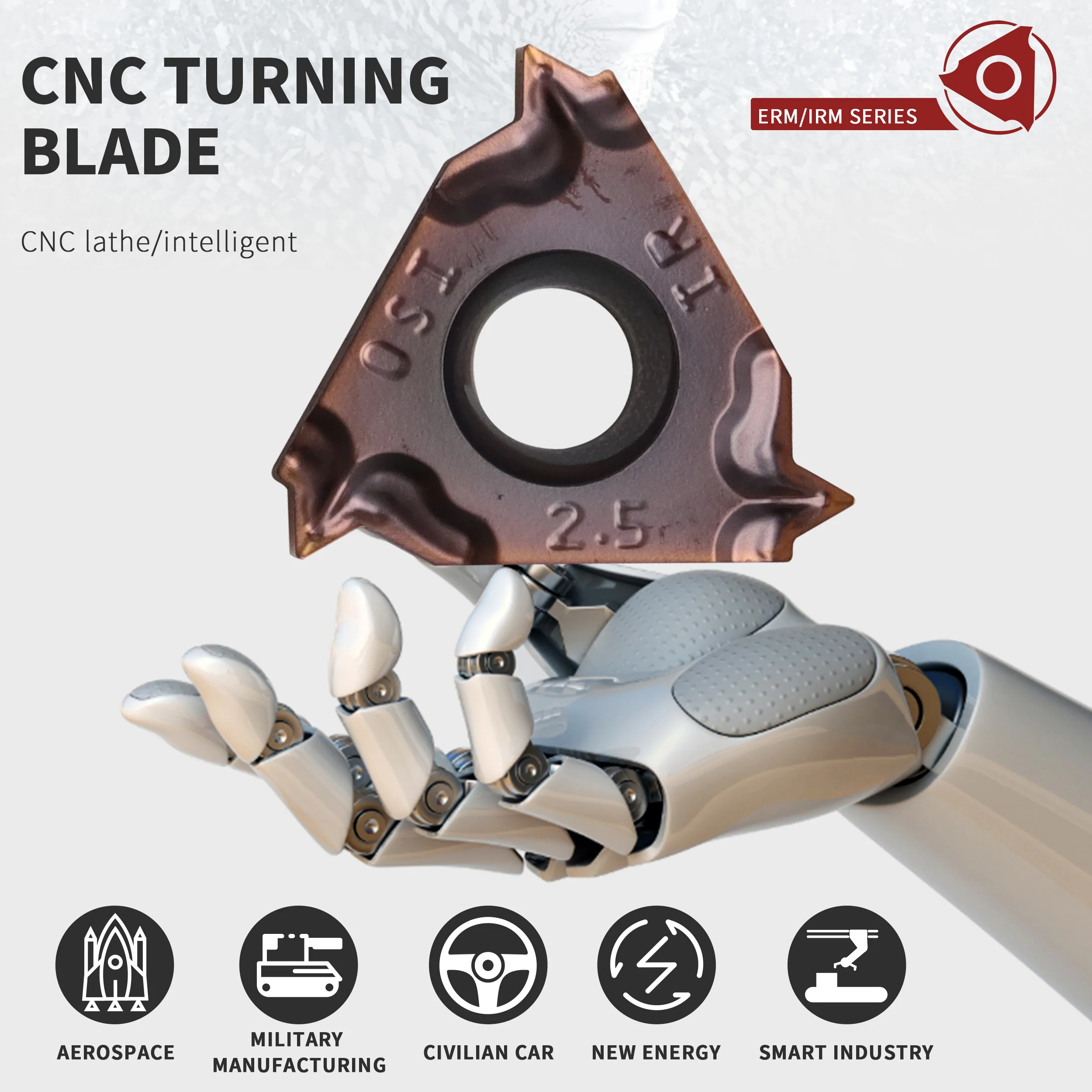 16ERM/IRM 1.0ISO 1.5ISO 2.0ISO 2.5ISO 3.0ISO LF6018 CNC lathe Thread Cutting tool blade Carbide insert Machining Stainless steel
