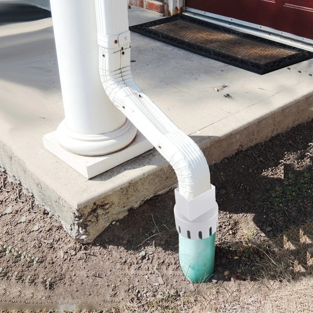 

Пластиковый наружный соединитель водосточной трубы. Простая установка. Переходник для желоба от солнца и квадратного дождя. Зединительная сливная труба.