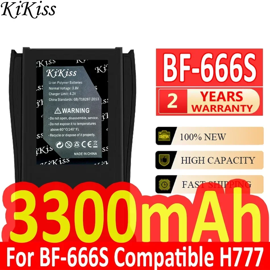 BF-666S Akku für Baofeng Walkie Talkie, kompatibel mit H-777 BF-777S RT21/H777S/RT24V Radio BL-1 BF-888S BF-C1