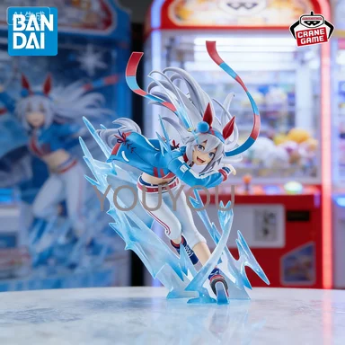 Figura de acción original de BANDAI BANPRESTO, Uma Musume, la Cenicienta Gris, Oguri Cap Tamamo Cross, figura de anime.
