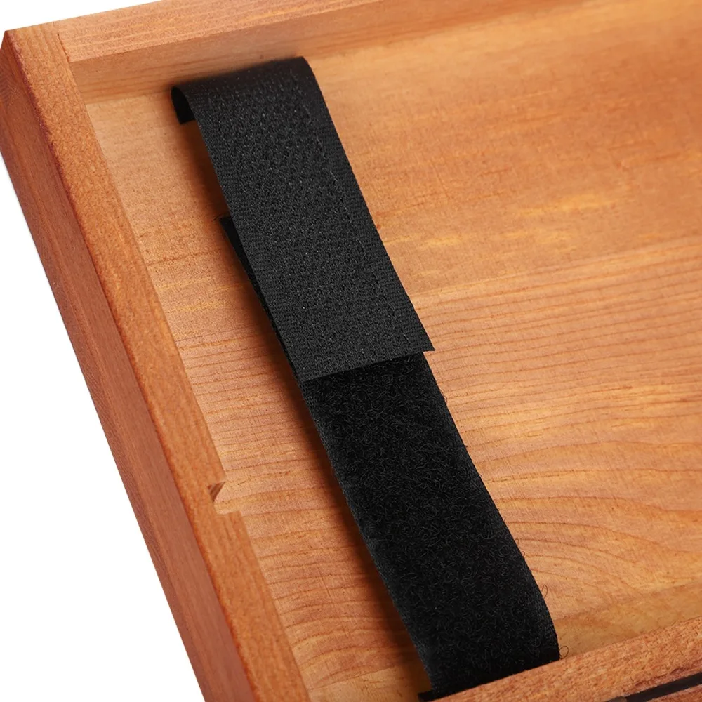 1PCS Solid Wood Material Wooden Storage Box Hinged Lid Design Lockable Closure Pencil Storage Case Jewelry Organizer Box