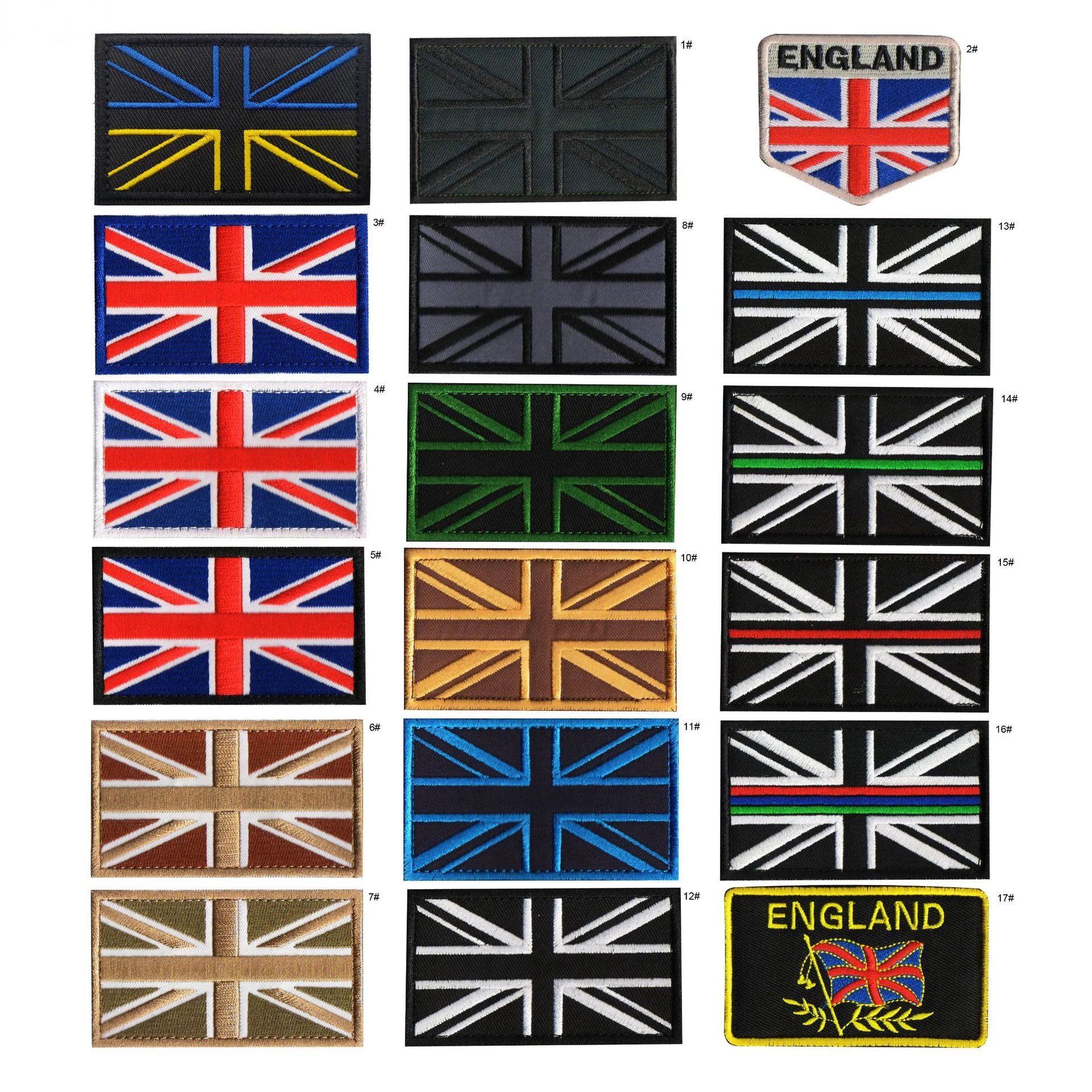 BRITISH Flag Patch Union IR Reflective PATCH UK Great Britain UNITED KINGDOM Military Flog SAS ARMY Clothing Patches Embroidery