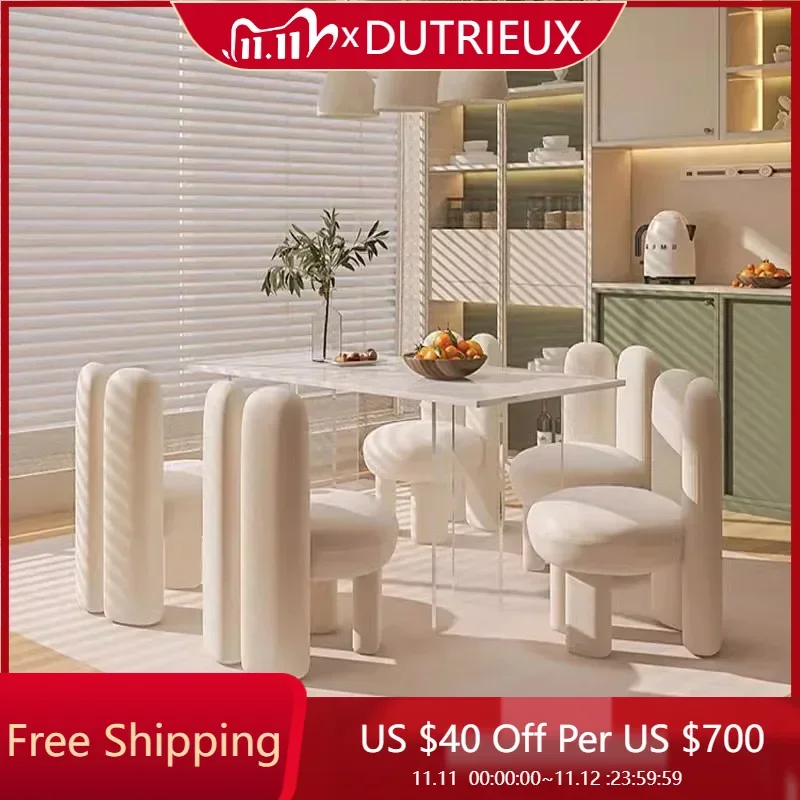 

Modern Nordic Dining Table Luxury Restaurant Coffee Kitchen Side Garden Picnic Dining Table Writing Mesa Living Room Furniture