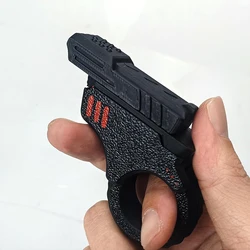 Fidget Slider 3D Printed Stress Relief Toy Gun Gadget Novelty Decompression Sensory Relax EDC Gyro Finger Toy Ring Fingertip