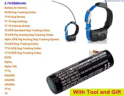 Cameron Sino 2600mAhBattery 361-00029-02 for Garmin Alpha 100, DC50, GAA002, GAA003, GAA004, T5 , TT10, TT15,