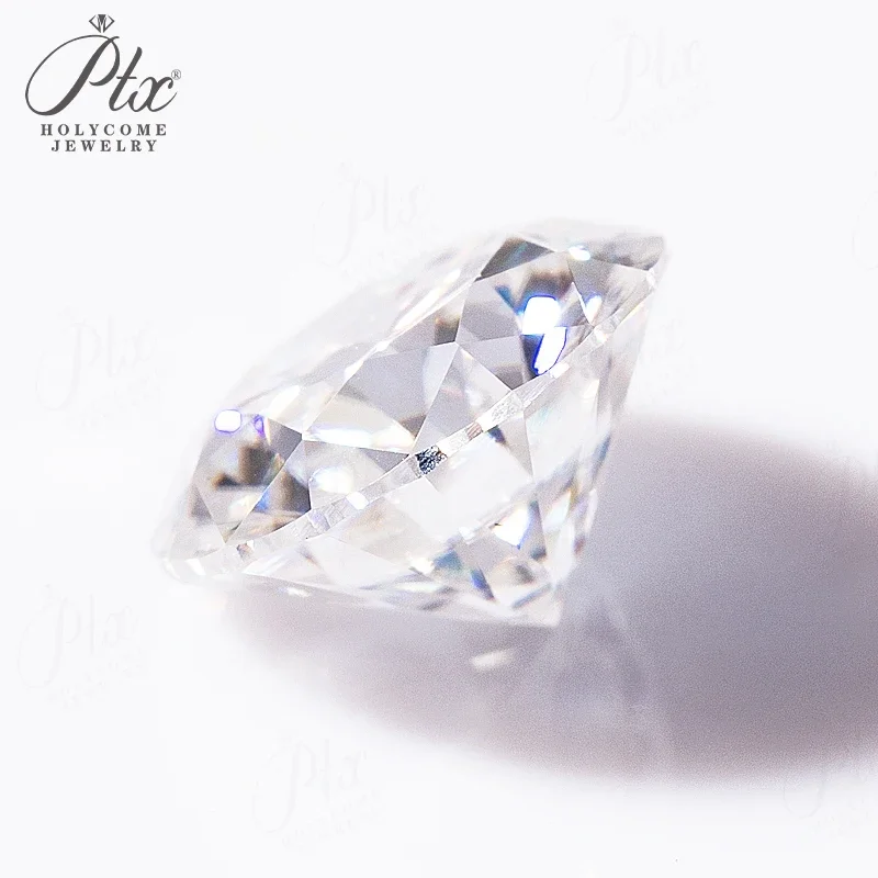 100 % echter Moissanit-Diamant, mehrfarbig, VVS1-Reinheit, 0,3–10 Karat, runde Form, GRA-Zertifikat, Schmuckmaterial, DIY-Zubehör. – Detail 3
