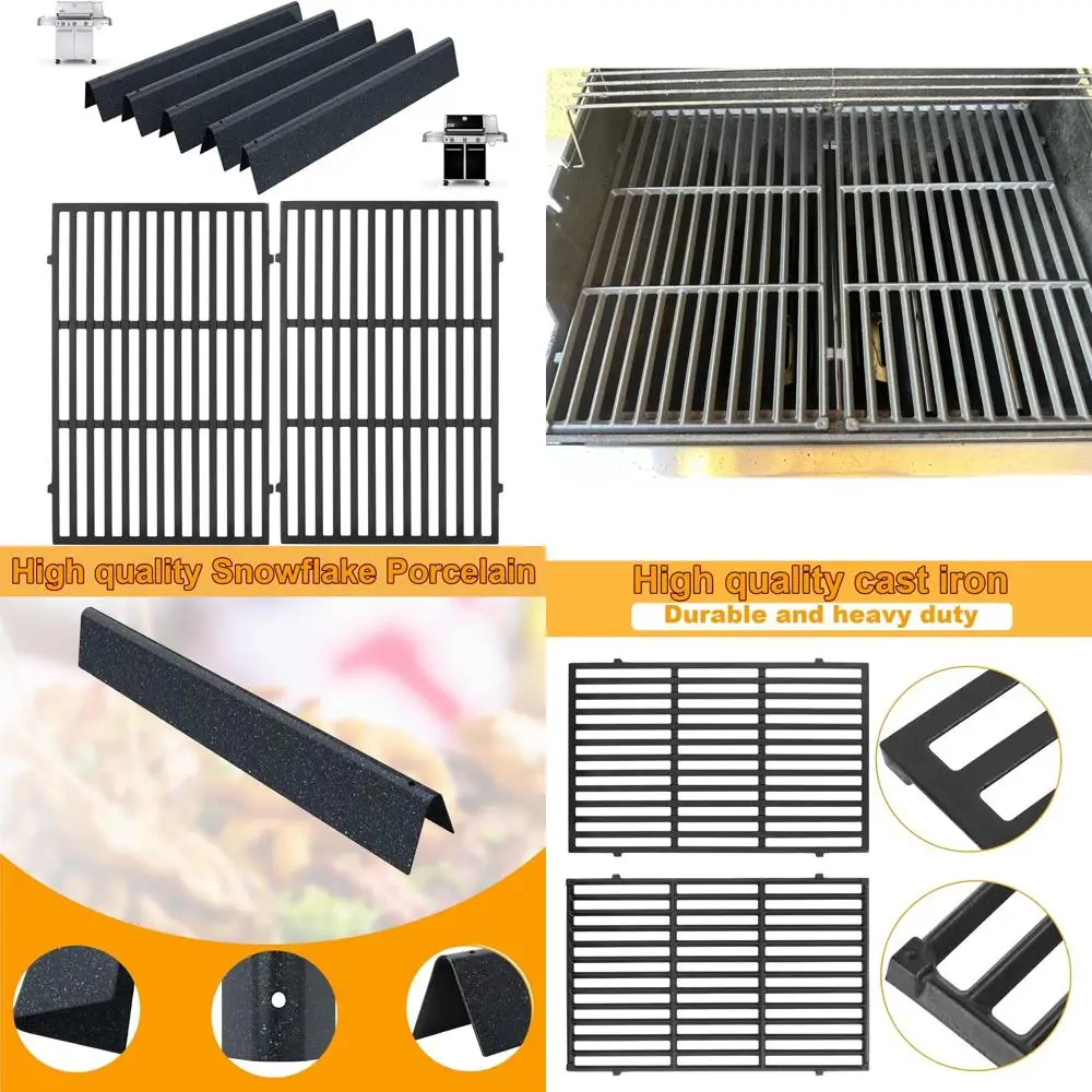 

Grill Parts Kit for 310/320 Series, 2011-2016 Models, Cast Iron Grill Grates & Flavorizer Bars