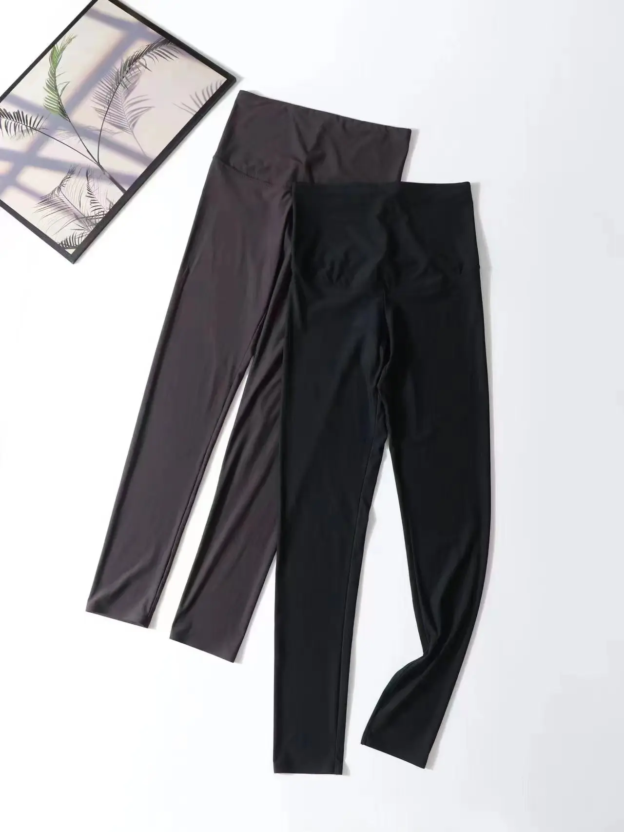 

Slim Fit Yoga Pants Leggings Thin Lightweight a Base Layer Pants Five Seven Nine Length plus Size Fitn Trousers