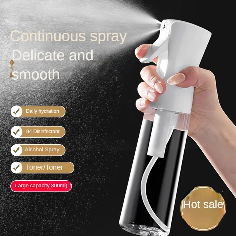 

200/300/500ml Continuous Hair Moisturizing Spray Bottle Portable Plastic Water Can with Mist Sprayer Water Spray Misting System