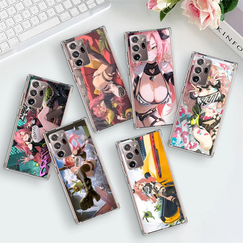 Nicole Demara Zenless Zone Zero ZZZ Case for Samsung Galaxy Note 9 10 Plus 20 Ultra 5G 8 10 Lite TPU Soft Phone Cover J4 Shell