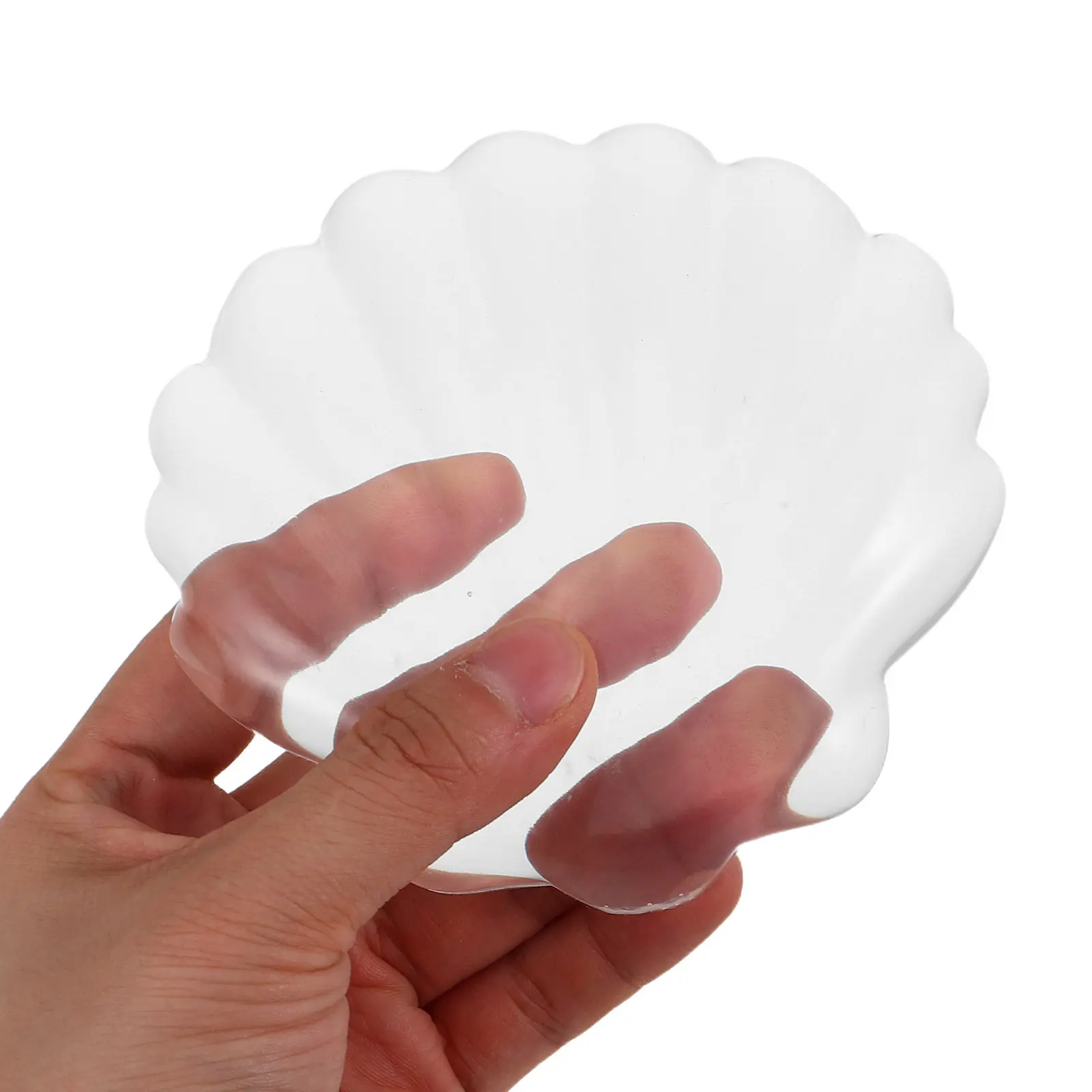 Shell Mouse Pad Transparent Soft Silicone Wrist Rest Cushion Non-Slip Ergonomic Cute Desk Mat for Gaming Office Computer Work