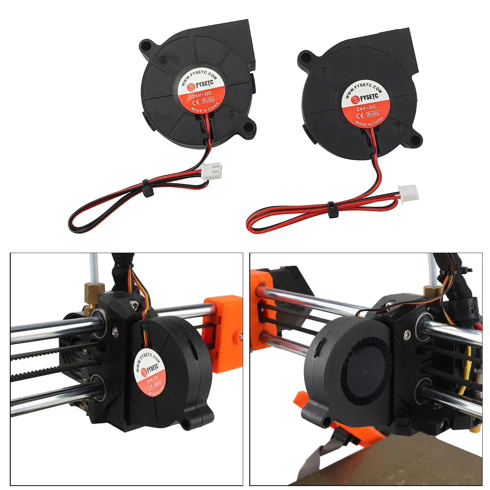 

Вентилятор 50 мм, 24 В, с двойными шарикоподшипниками, тихое охлаждение, 5015, 50x15 мм – высокая скорость