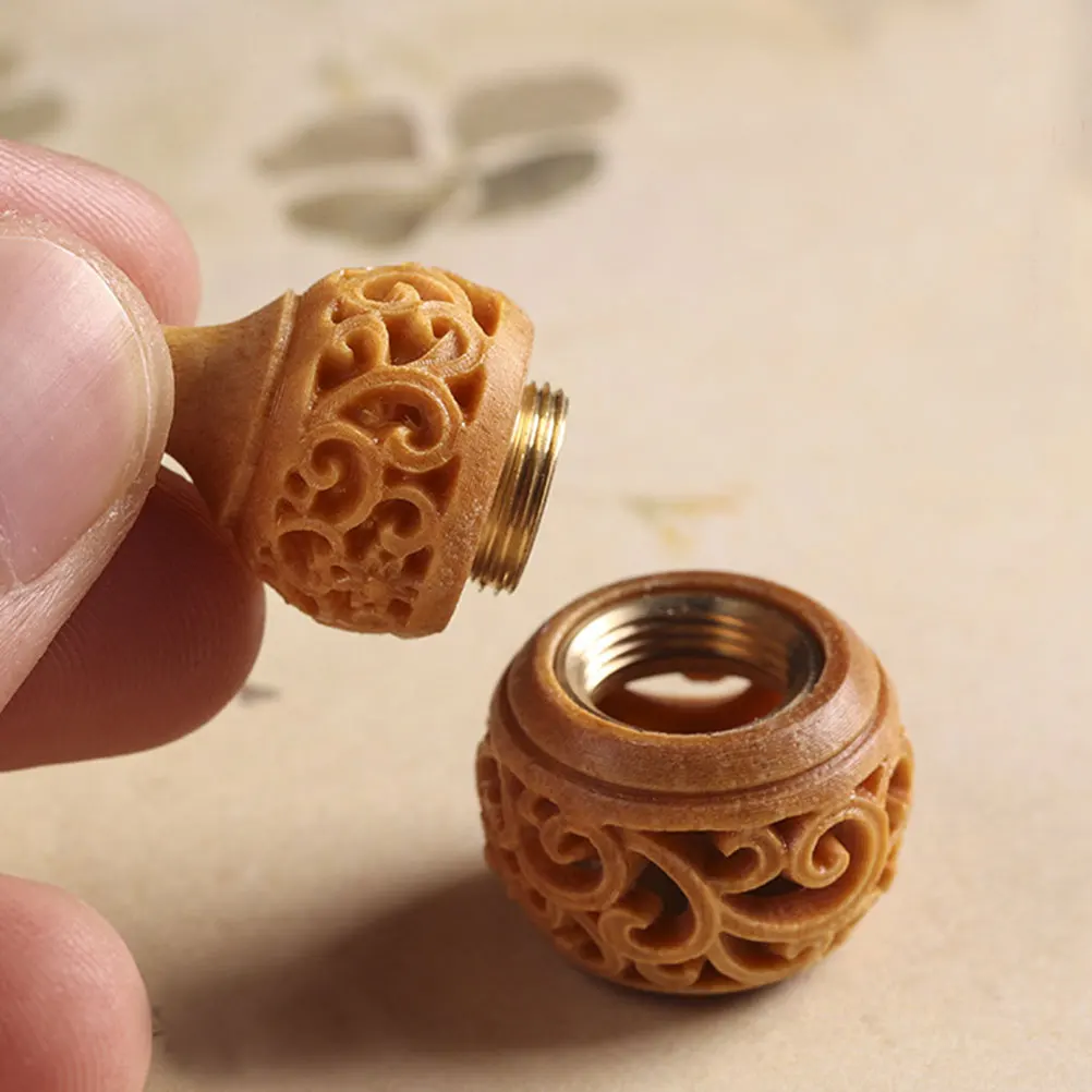 

Gourd Sachet Natural Wood Alloy Craft Hanging Pendant Gourd shape Design Bag Decor Key Car Diy Decoration Exquisite Pendent