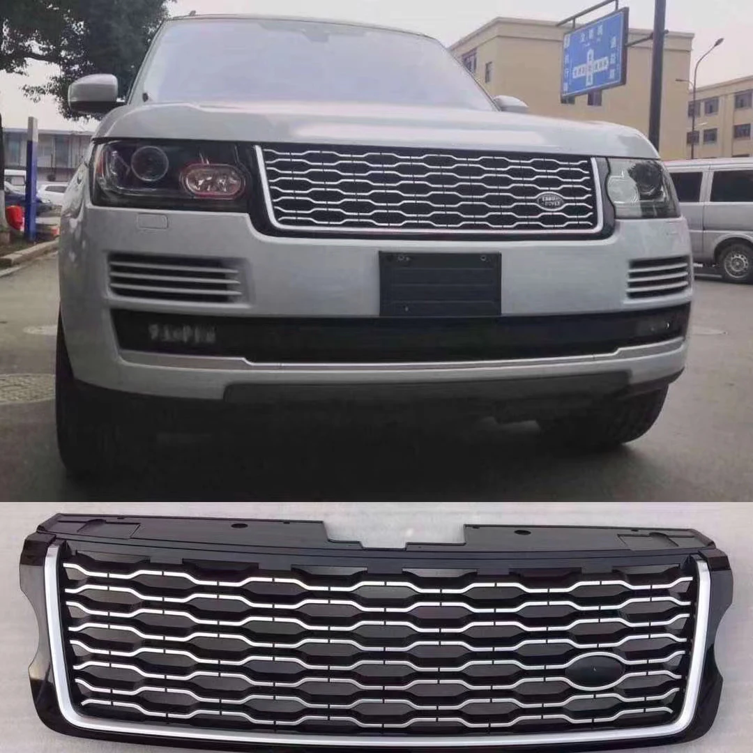 For 2013 to 2017 range rover modification obsidian version grille n SVO style grille old to new 2018 2019 2021 honeycomb grille