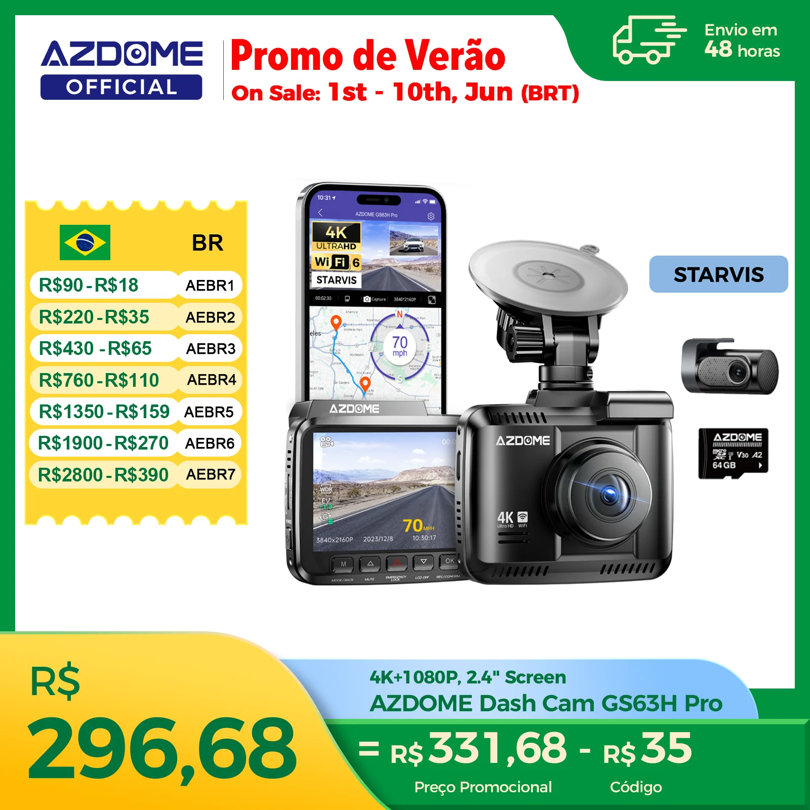 azdome-dash-cam-gs63h-pro-4k-1080p-pantalla-ips-de-24-150-°-fov-incorporado-adas-wifi-6-gps-coche-dvr-g-sensor-24h-monitor-de-estacionamiento-camare
