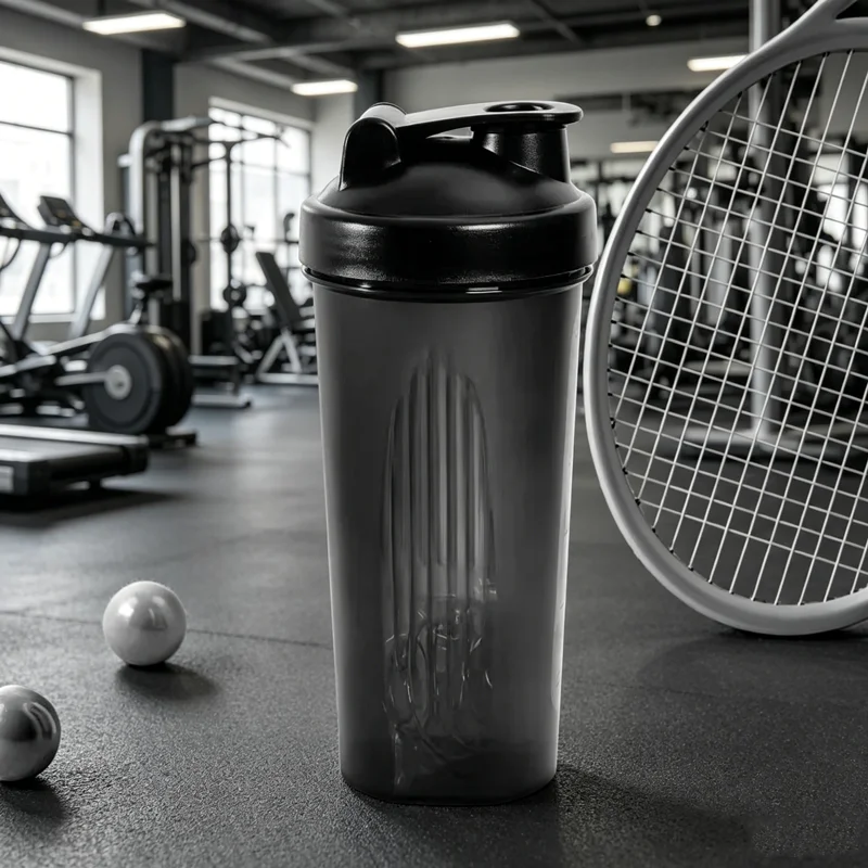 600ml Shaker Bottle 20 Oz Protein Shaker Bottle Portable Fitness Bottle for Outdoor Travel Fitness Enthusiast Athletes