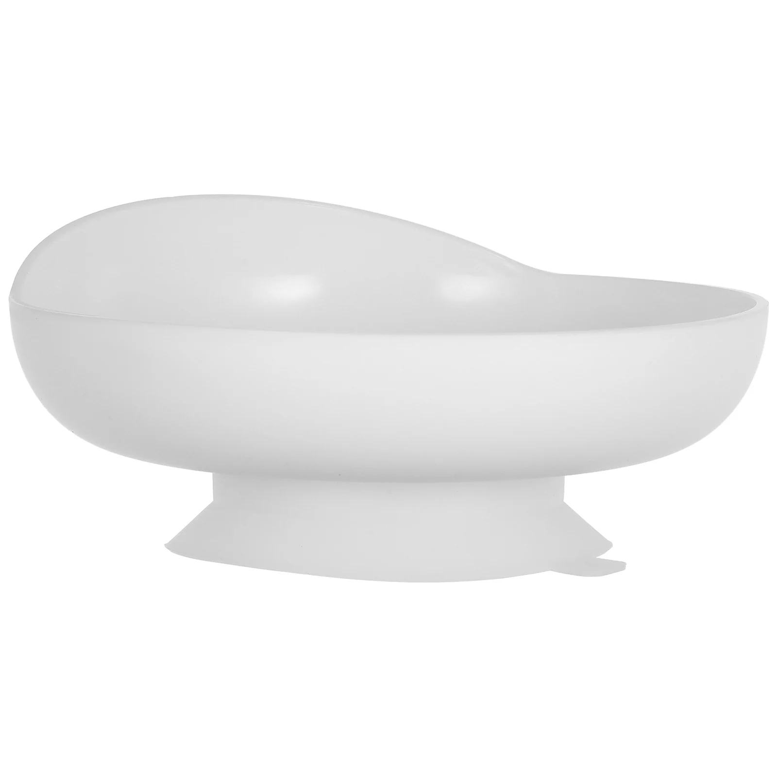 

White Suction Cup Base Spill Proof Anti-Spill Dish Self-Feeding Dinnerware Adaptive Tableware Disability Aid