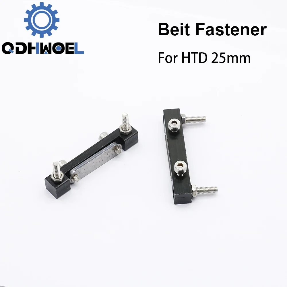 

QDHWOEL E-series Belt Fastener For Width 25mm Open-Ended Timing Belt Transmission For X/Y Axis Hardware Tools Machine Parts