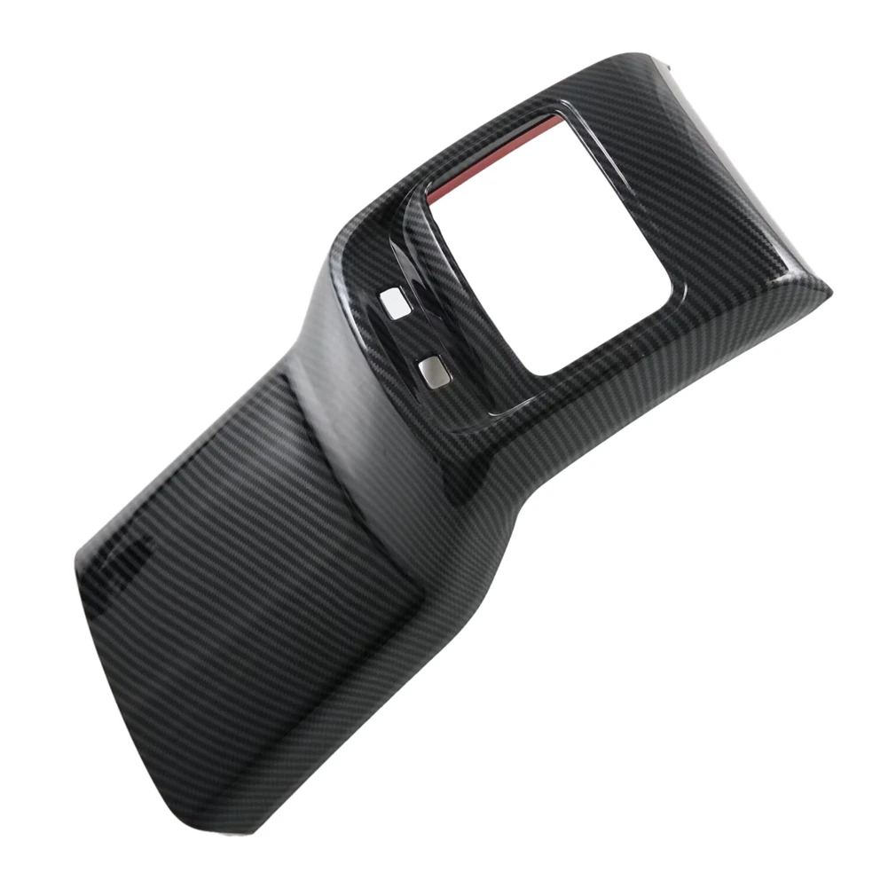 

For MG ZS 2024 Car Rear Air Conditioner Outlet Vent Cover Decorative Trim Interior Accessoriess Carbon Fiber-A61E