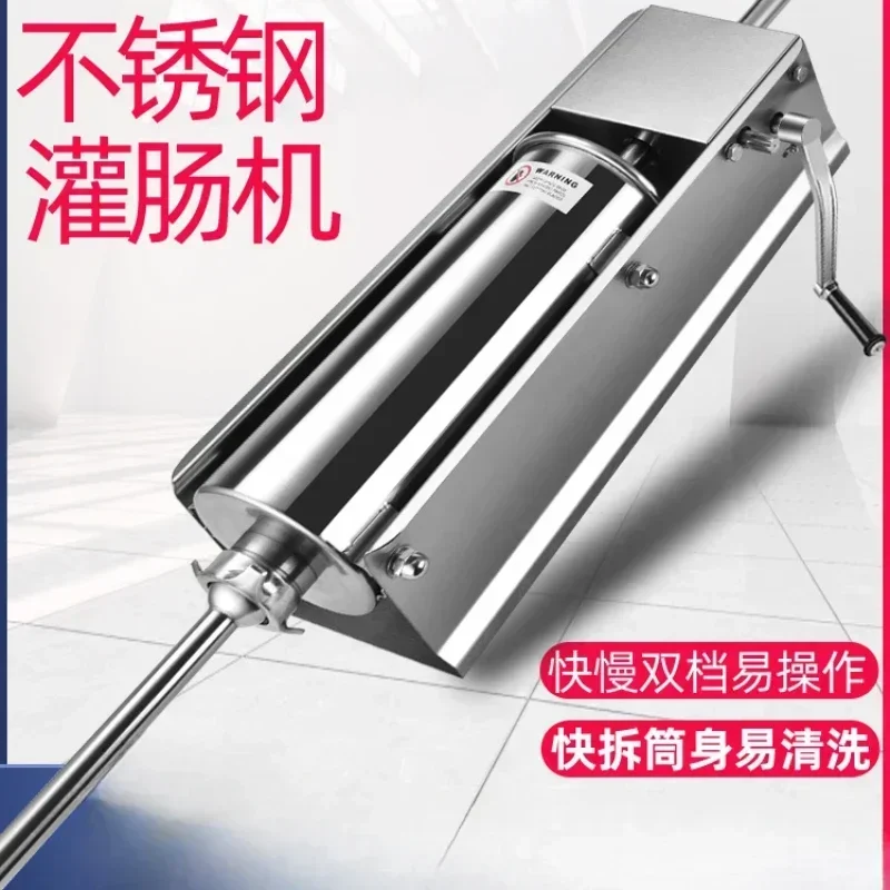 Commercial stainless steel manual sausage machine, sausage machine, small-sized machine for household use Hot sales