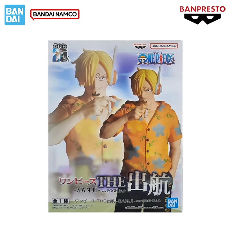 Подлинная оригинальная цельная Bandai The Grandline Journey Sanji Ver. Egghead Детские игрушки Аниме фигурки Рождественские подарки Пятни