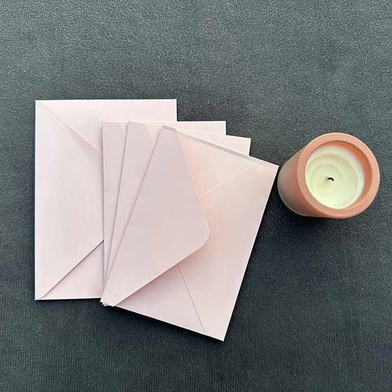 Enveloppes épaisses de haute qualité, enveloppe rose pour faire-part de mariage, carte postale de visite, emballage cadeau, 250g, 10 pièces par lot, 256