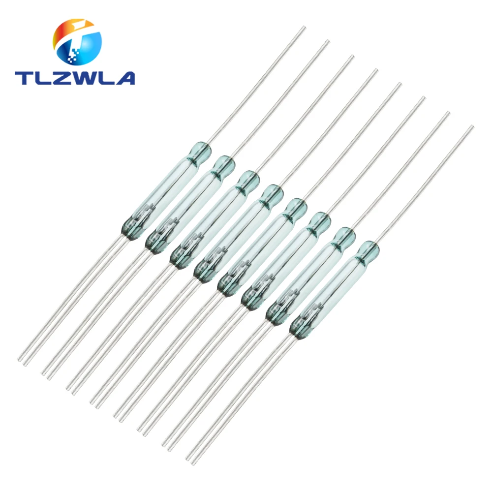 

5-10PCS Reed Switch 3Pin Magnetic Switch 2.5*14mm Normally Open Normally Closed Conversion 2.5X14MM NO NC Conversion for Sensors