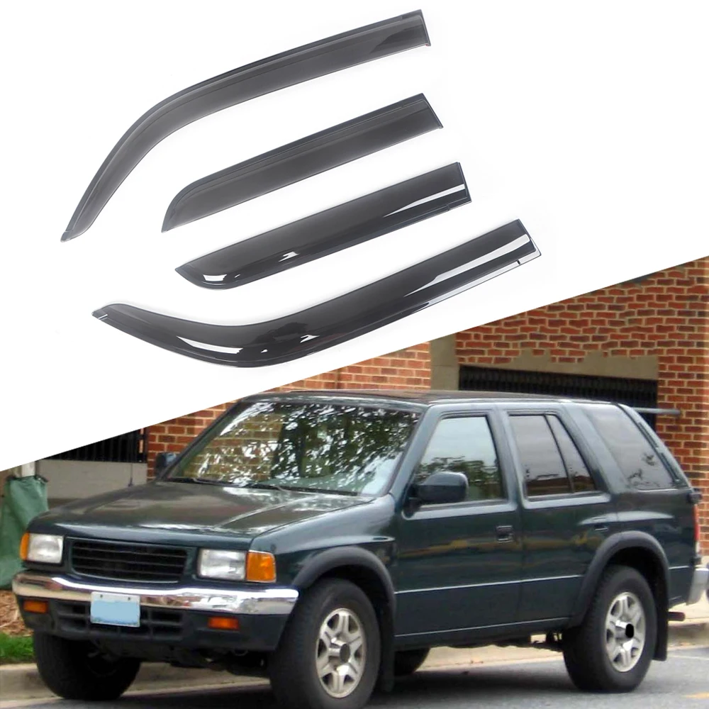 

For Honda Passport 1994-2002 Side Window Wind Deflectors Visors Black Rain Guard Door Visor Vent Shades Dark Smoke Ventvisor