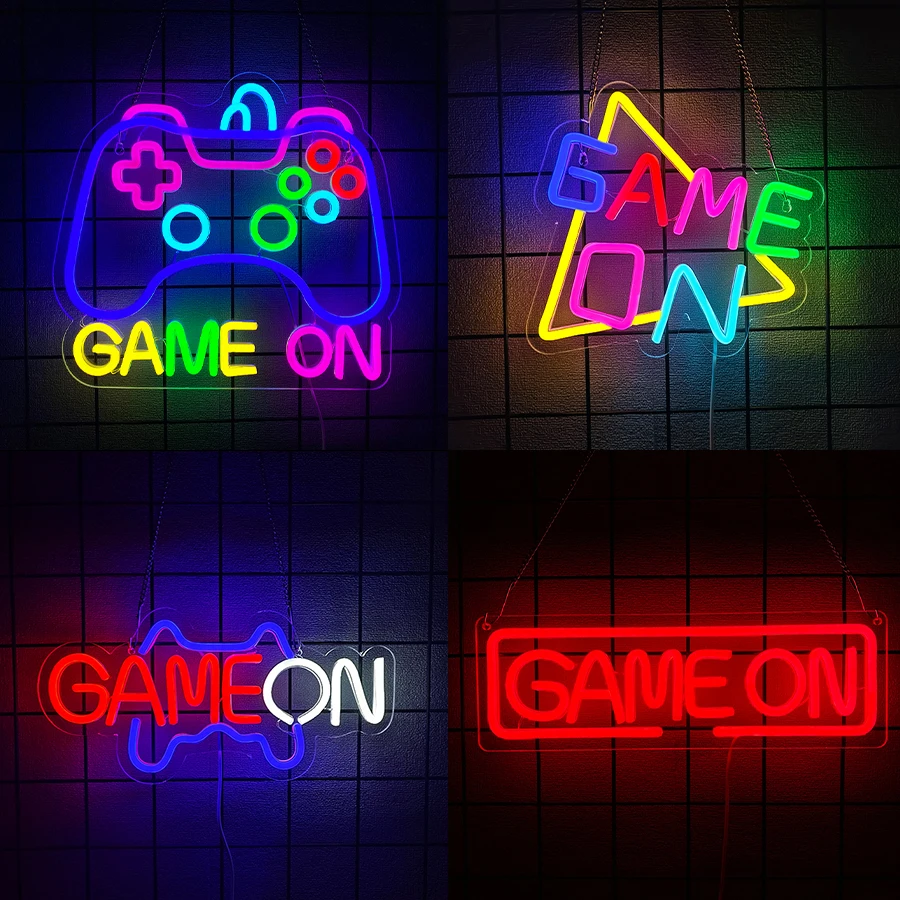Lighting Decoration On Wall - Game On Serisi Duvar Dekoru İçin