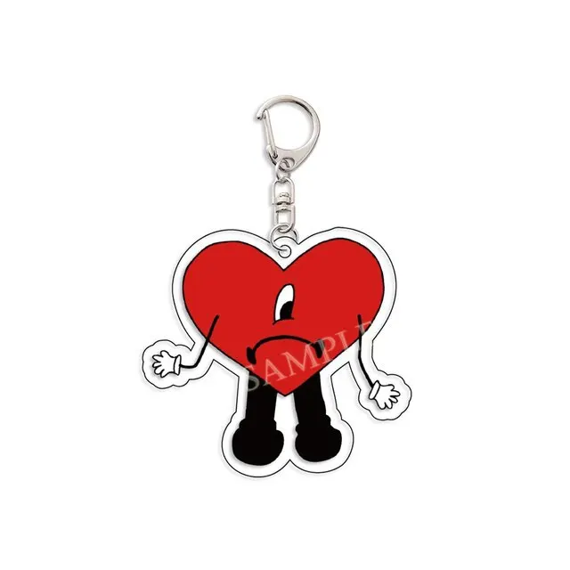 Karol G Bad Bunny Un Verano Sin Ti Manana Sera Bonito Bichota Heart Keychain Cartoon Cosplay Car Keychains Pendant Jewelry Gift