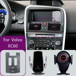 For Volvo XC60 2009 2010 2012 2013 2014 2015 2016 2017 Car Phone Mount Wireless Charger Special Mobile Phone Holder Fixed Stand