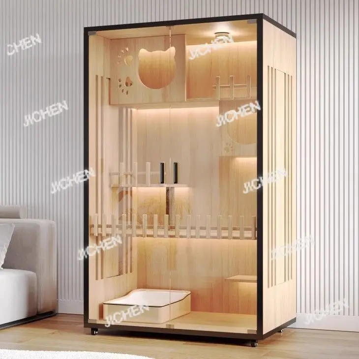 

Neu Cat Villa Pet Cabinet Cage Household Indoor CatCat House Large Free Space House House Cabinet