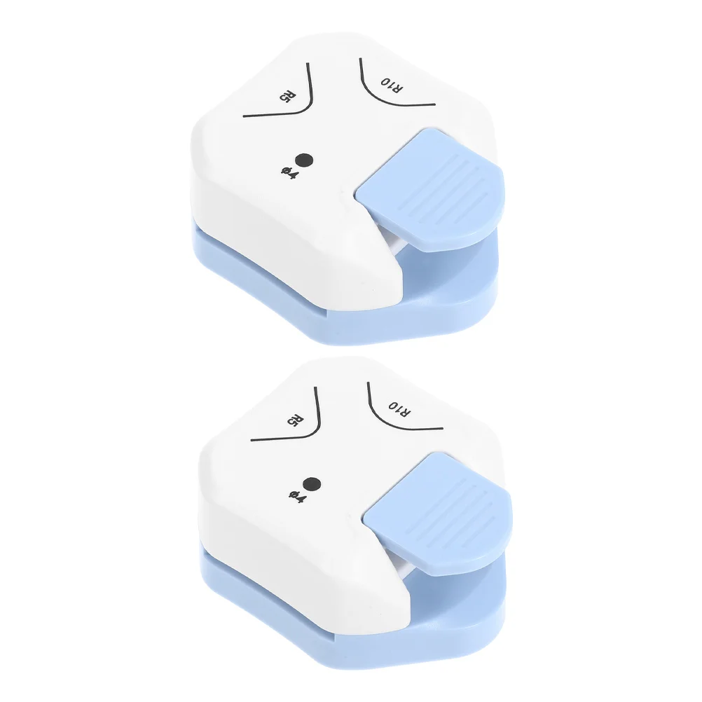 2Pcs Heavy Duty Corner Rounder 3 in 1 Paper Punch Tool for DIY Scrapbooking Crafts Rounded Compact Edge Shaper