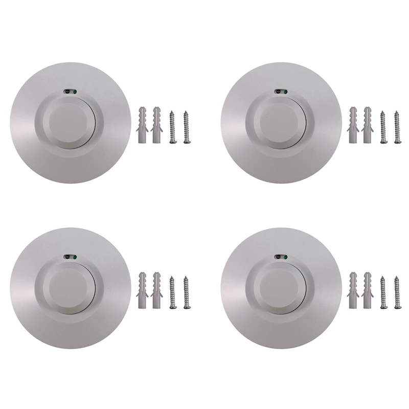 

4X 220V 800W Microwave Sensor Pir Occupancy Body Motion Detector Light Switch