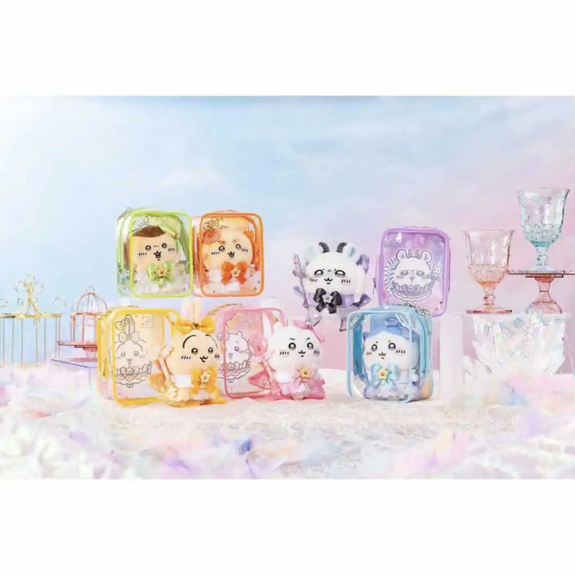 

Chiikawa Magical Girl Series Plush Keychain -Cute Anime Soft Stuffed Key Ring Charm for Bags, Kawaii Collectible Gift Merch