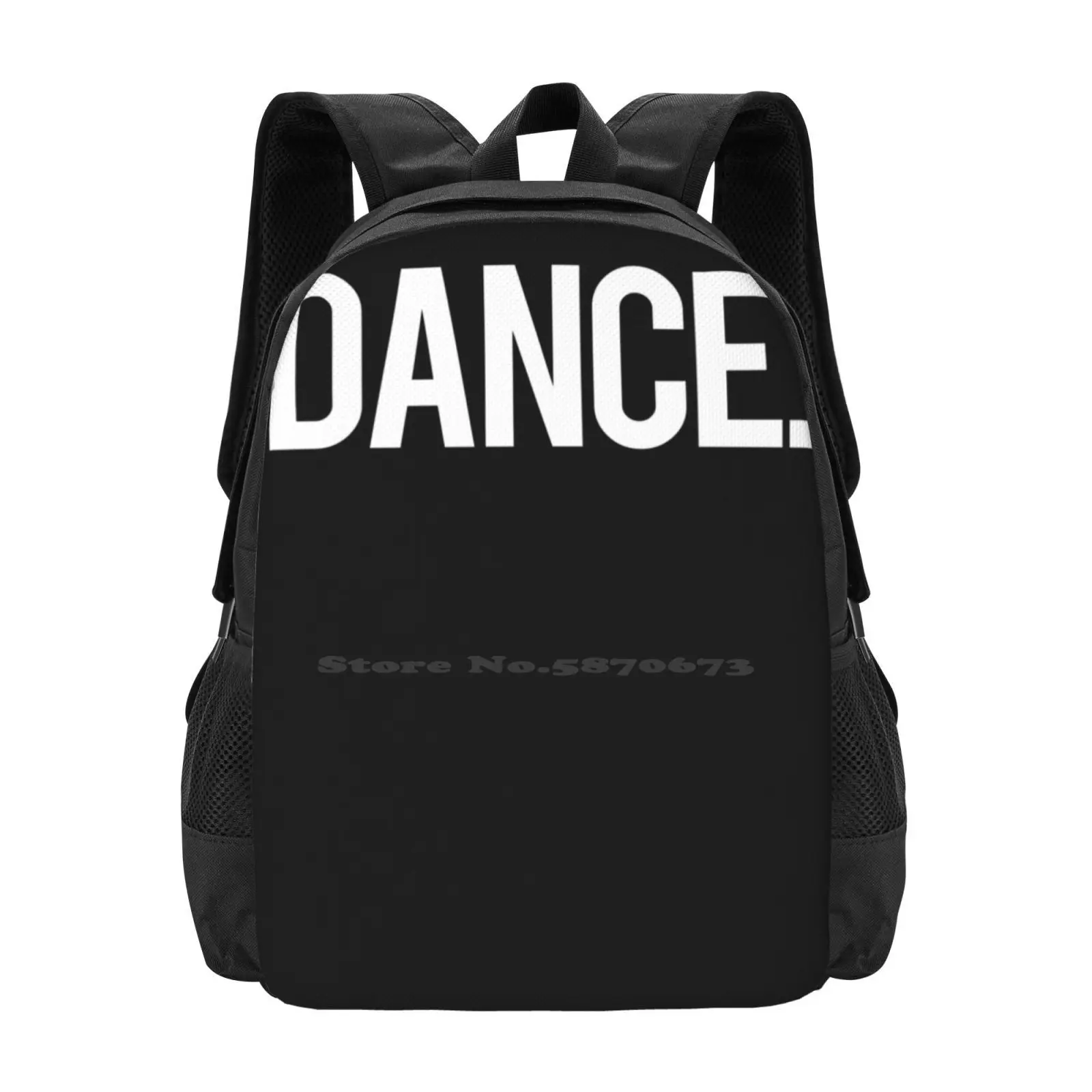 Dance. Pattern Design Bagpack School Bags Dance Ballet Hip Hop Freestyle Disco Workout Fitness Ballroom Latin Rhythm Concert